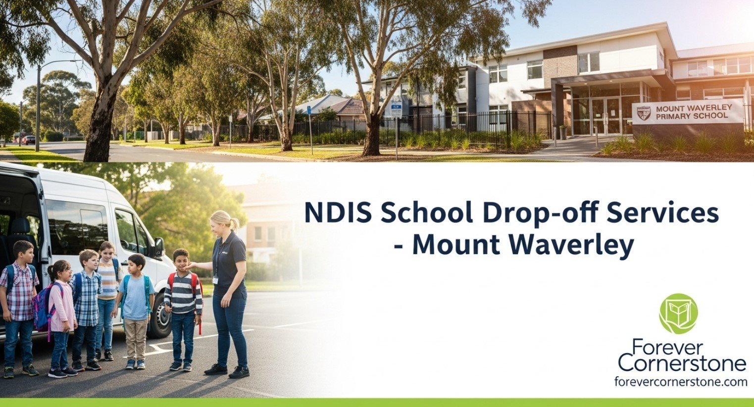 NDIS school drop off services Mount Mt Waverley